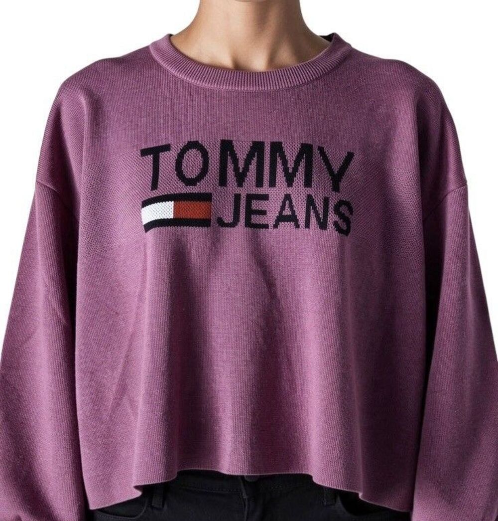 Tommy Jeans 3/4 Quarter Bell Sleeve Pullover Full Length Sweater Size L/G